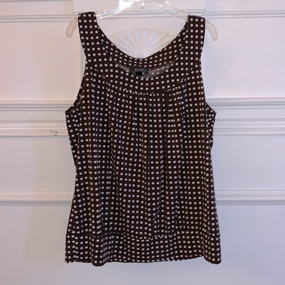 Chocolate Brown top - XL women’s, fitted at bottom